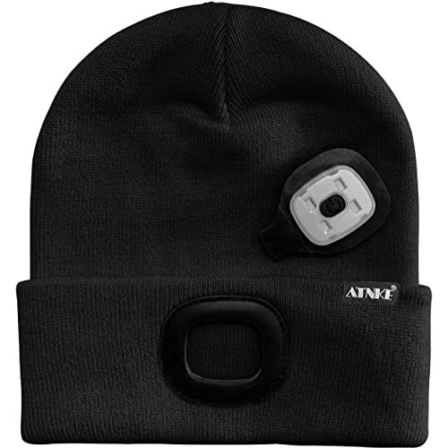 Bonnet connecté Bluetooth avec lampe LED, idéal pour écouter de la musique et prendre des appels en plein air. Cadeau technologique et pratique pour l'hiver.