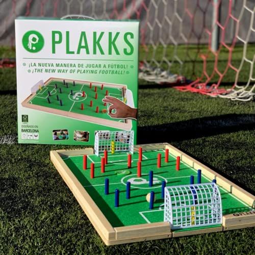 Jeu de société de football PLAKKS, familial et compétitif en bois