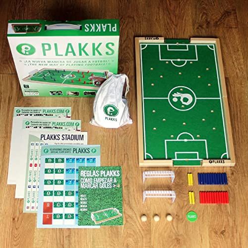 Jeu de société de football PLAKKS, familial et compétitif en bois