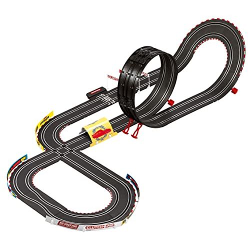 Circuit Carrera Rocket Racer avec voitures Flash McQueen et Jackson Storm pour enfants, 1:43, avec tunnel et looping.