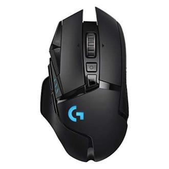 Souris gaming sans fil Logitech G avec capteur HERO 25K, technologie LIGHTSPEED et éclairage RGB.