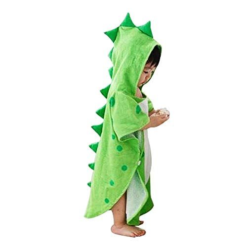 Peignoir dinosaure doux et absorbant pour enfants, idéal après le bain