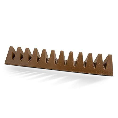 Toblerone géant personnalisé de 80x10,8 cm, chocolat au lait, nougat miel, amandes, cadeau idéal pour anniversaires, fêtes, personnalisable avec message.