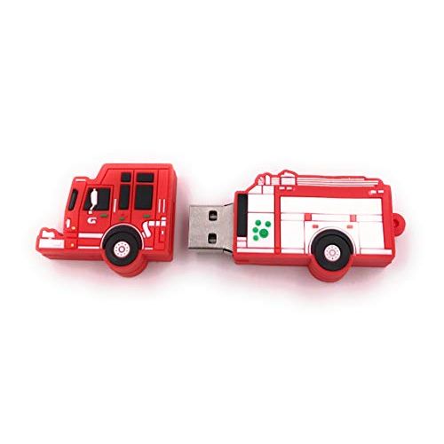 Clé USB en forme de camion de pompier, robuste et avec différentes capacités de stockage