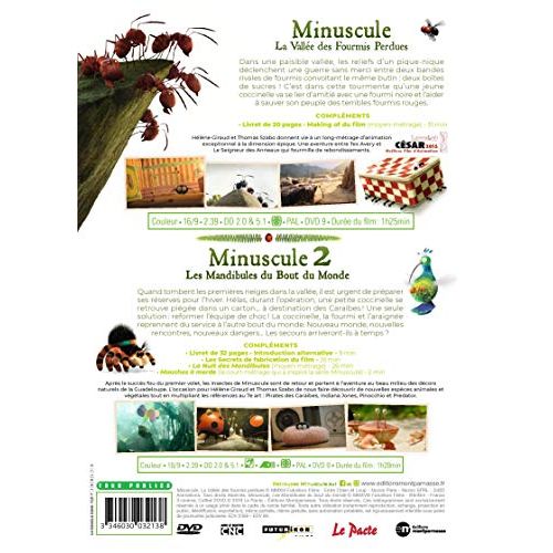 Minuscule Coffret 2 DVD avec aventures animées et leçons de vie pour la famille