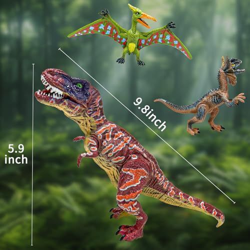 Lot de 20 jouets dinosaures réalistes pour enfants, figurines éducatives et robustes en ABS, stimulent imagination et créativité.