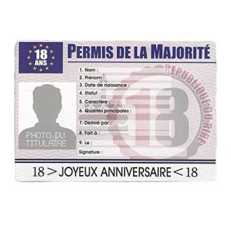 Un permis humoristique spécial 18 ans