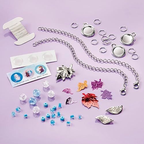 Kit de bijoux La Reine des Neiges 2 pour enfants, créez vos bracelets avec Anna et Elsa ! Cadeau idéal entre 4 et 6 ans.