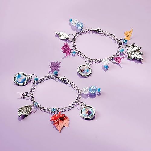 Kit de bijoux La Reine des Neiges 2 pour enfants, créez vos bracelets avec Anna et Elsa ! Cadeau idéal entre 4 et 6 ans.