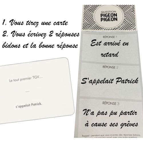 Offrez en cadeau un jeu de société pour rire en groupe : Pigeon Pigeon