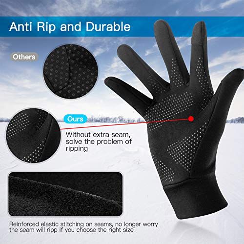 Gants tactiles Unigear, technologie intégrée pour écrans, antidérapants, chauds, parfaits pour sportifs, compatible téléphones même sous la pluie ou par grand froid.