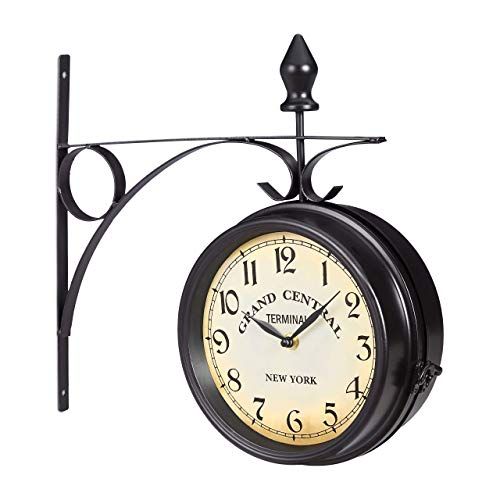 Horloge vintage style gare du 19e siècle, idée cadeau rétro
