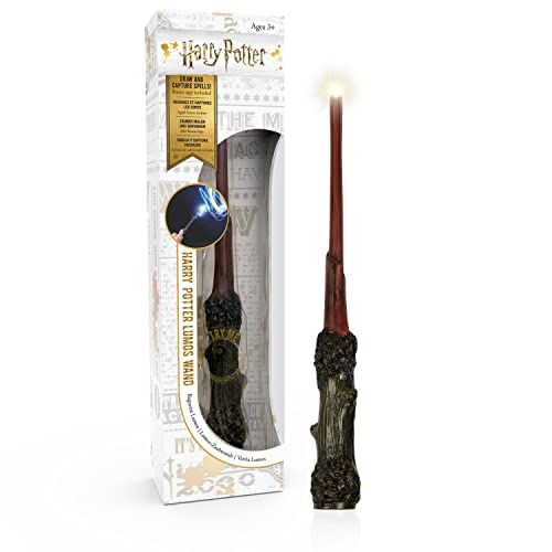 Réplique interactive baguette Harry Potter LED avec application pour petits sorciers en herbe