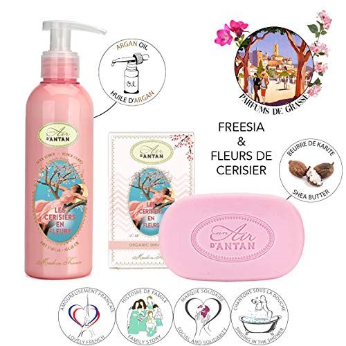 Coffret Provence Air d'Antan - Pack douche et bain avec gel douche, lait corps et crème mains.