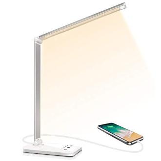 Lampe de bureau LED flexible avec chargeur USB et contrôle tactile