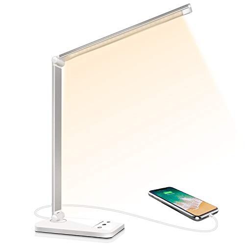 Lampe de bureau LED flexible avec chargeur USB et contrôle tactile