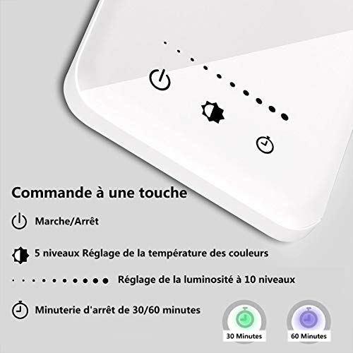 Lampe de bureau LED flexible avec chargeur USB et contrôle tactile
