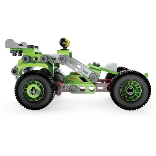 Voiture à friction Meccano Junior pour enfants, développe créativité et compétences en ingénierie, construction de modèles variés, jeu éducatif.