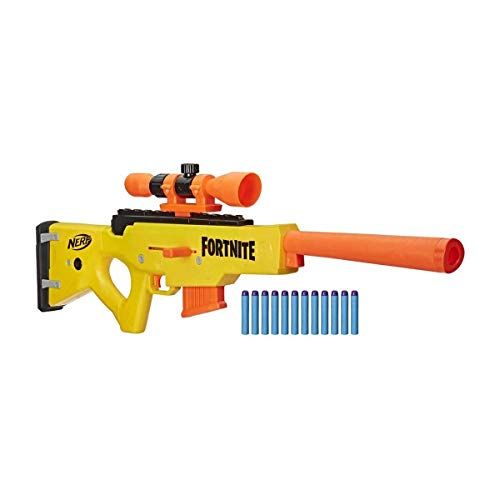 Réplique Nerf-Fortnite sniper avec viseur précision et fléchettes