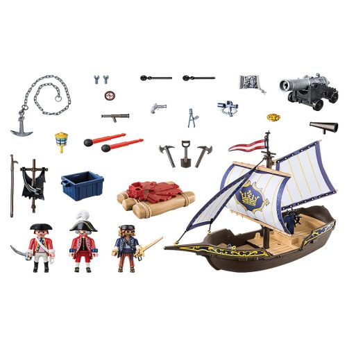 Playmobil Chaloupe des Pirates avec accessoires pour aventures navales