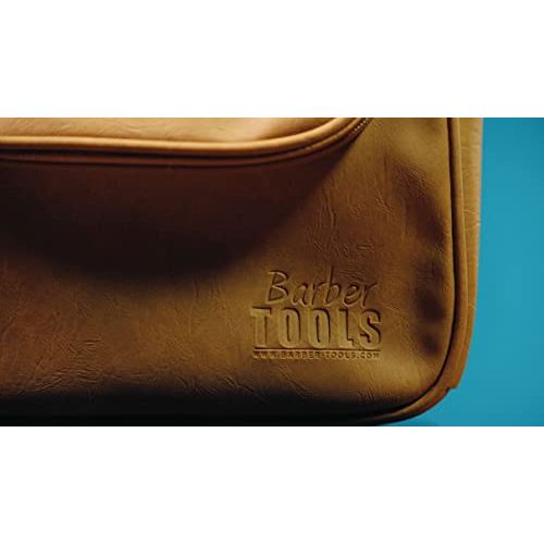 Trousse de toilette vintage pour homme, style Barber Tools, élégante et pratique