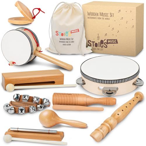 Kit percussion enfant Stoie’s, instruments variés pour éveil musical sécurisé