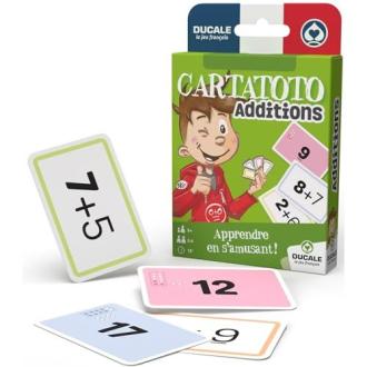 Jeu éducatif Cartatoto additions pour enfants, apprentissage des mathématiques amusant et interactif