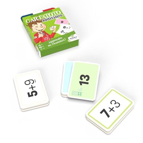 Jeu éducatif Cartatoto additions pour enfants, apprentissage des mathématiques amusant et interactif