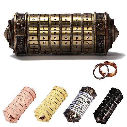 Cryptex romantique Léonard de Vinci, surprise PACS, cadeau mystère, aventure amoureuse, expérience inoubliable.