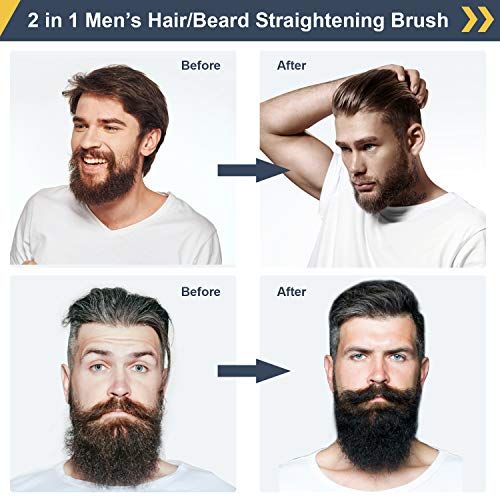 Lisseur de barbe Fayleer homme avec écran LCD et températures réglables pour barbe et cheveux