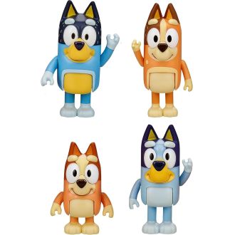 Coffret figurines articulées Bluey, idéal pour enfants 3-6 ans, stimule créativité et aventures magiques, cadeau parfait pour toutes occasions, facile à manipuler.