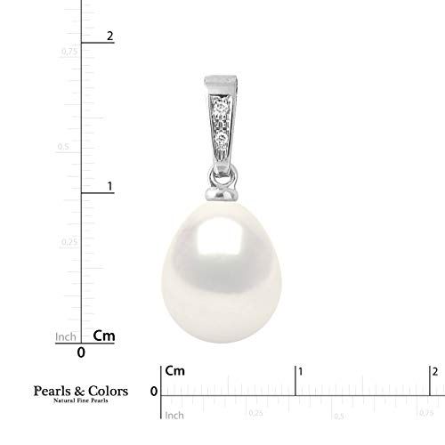 Collier en argent avec perle et diamants, Pearls & Colors, élégance intemporelle, bijou de luxe, cadeau raffiné, chaîne en argent massif.