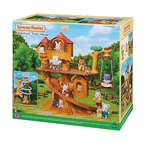 Jouet cabane dans les arbres Sylvanian avec balançoire et toboggan pour enfants