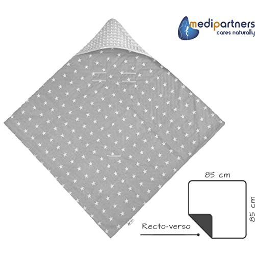 Couverture polaire Babynomade colorée, universelle et sécurisée pour bébés, idéal cadeau sensoriel et pratique.