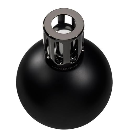 Lampe Berger noire moderne purifiant l'air et parfumant avec élégance