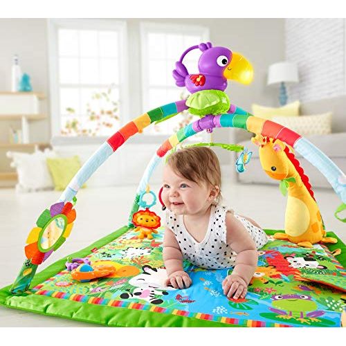 Tapis d'éveil bébé Fisher-Price Jungle avec jouets