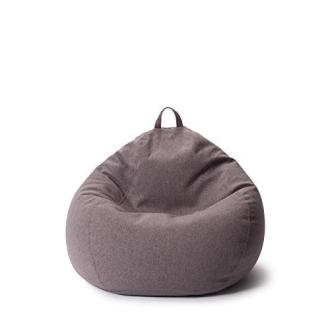 Pouf poire Lumaland confortable et élégant en gris foncé, adapté à la relaxation et la décoration intérieure