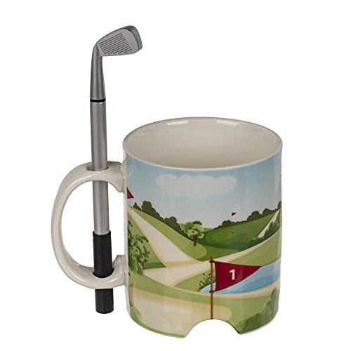 Mug golf avec parcours miniature intégré pour amateurs passionnés
