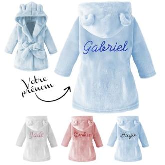 Peignoir bébé enfant personnalisé