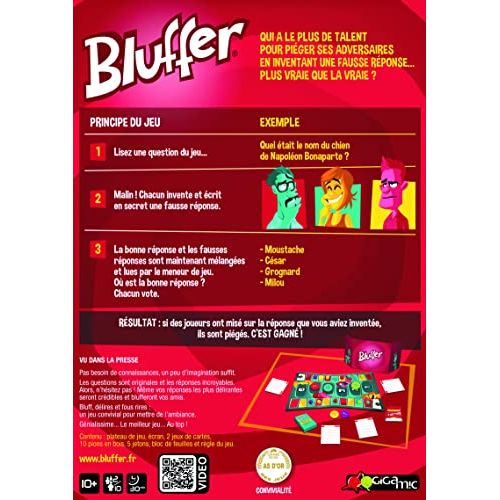 Jeu de société Bluffer pour soirées animées et conviviales