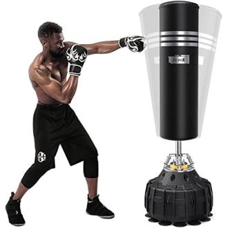 Sac de frappe autoportant Dripex, robuste et ajustable, idéal pour entraînements boxe, défoulement stress, cadeau polyvalent pour adultes et adolescents.