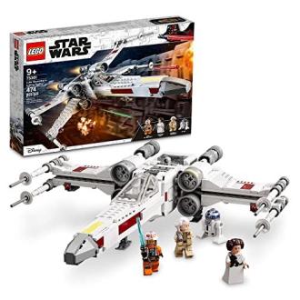 LEGO Star Wars X-Wing Fighter Luke Skywalker avec minifigurines et fonctionnalités pour collectionneurs et fans.