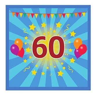 Livre d'or anniversaire 60 ans, 60 pages blanches, reliure solide, fabriqué en France, parfait pour messages mémorables et souvenirs indélébiles.