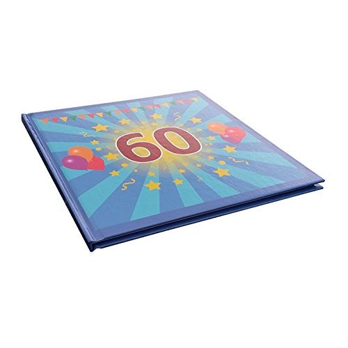 Livre d'or anniversaire 60 ans, 60 pages blanches, reliure solide, fabriqué en France, parfait pour messages mémorables et souvenirs indélébiles.