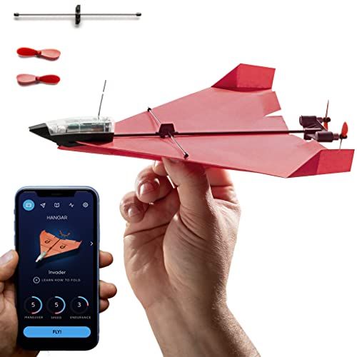 Avion en papier pilotable par Smarphone - Idée cadeau pour geek passionné d'avions en papier.