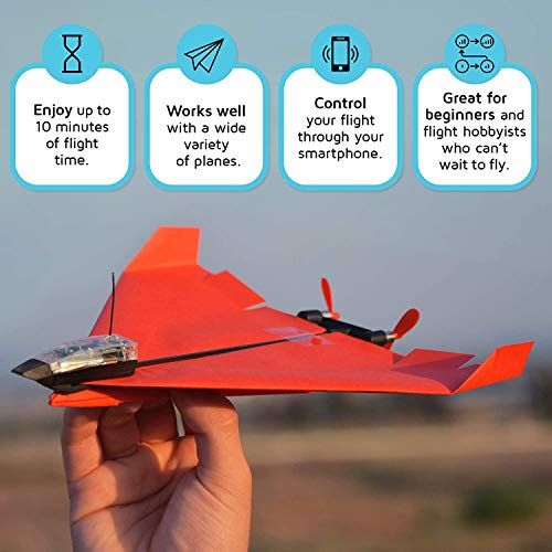 Avion en papier pilotable par Smarphone - Idée cadeau pour geek passionné d'avions en papier.