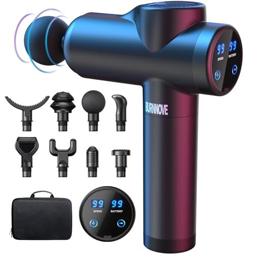 Pistolet de massage pour relaxation et bien-être homme actif 38 ans.