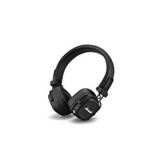 Casque Marshall Bluetooth élégant avec réduction de bruit, idéal pour homme 50 ans.