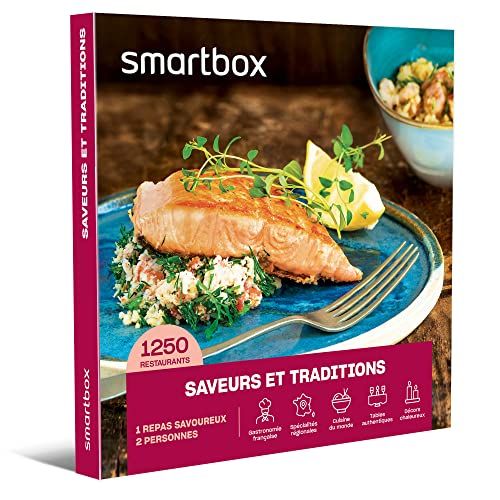 Coffret cadeau pacs Smartbox Saveurs du Monde pour couple