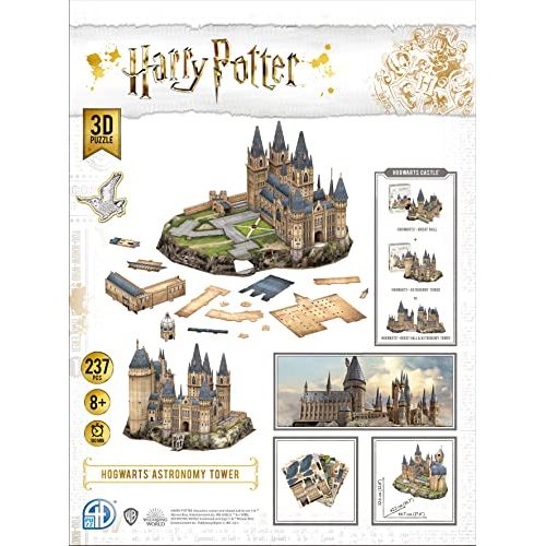 Puzzle 3D Harry Potter Tour d'Astronomie, cadeau idéal pour fans, expérience magique et créative, sans colle, pour tous dès 8 ans.